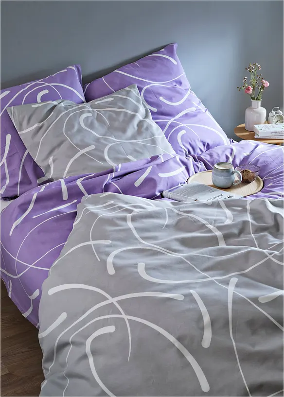 Bettwäsche mit grafischem Design, bonprix