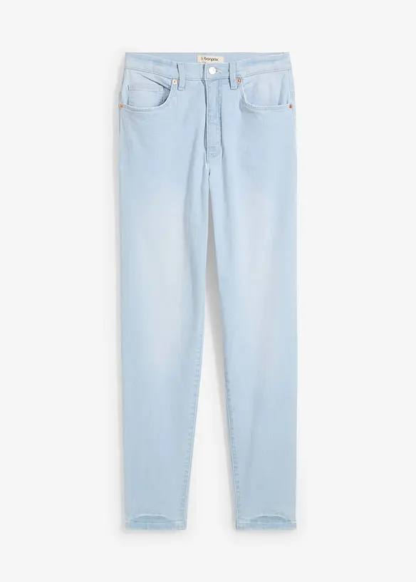 Jean mom taille haute, cropped, bonprix