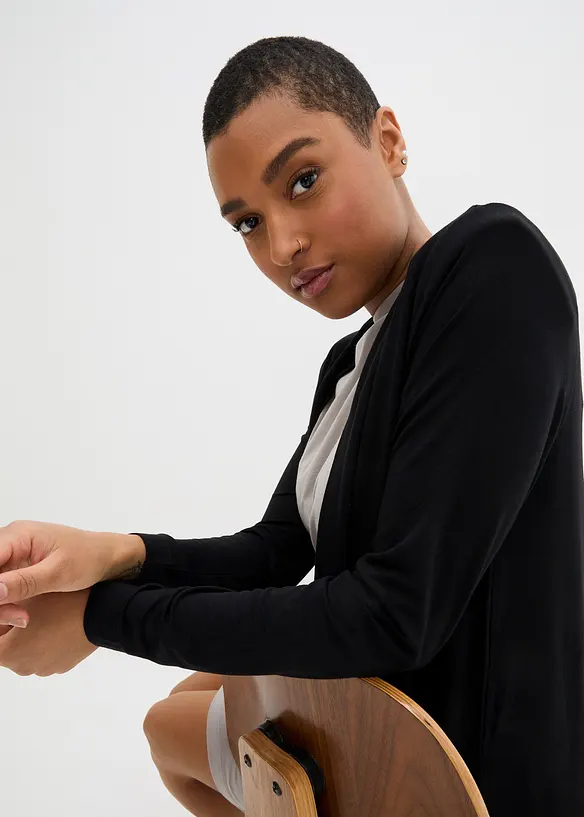 Gilet long en jersey de viscose, bonprix