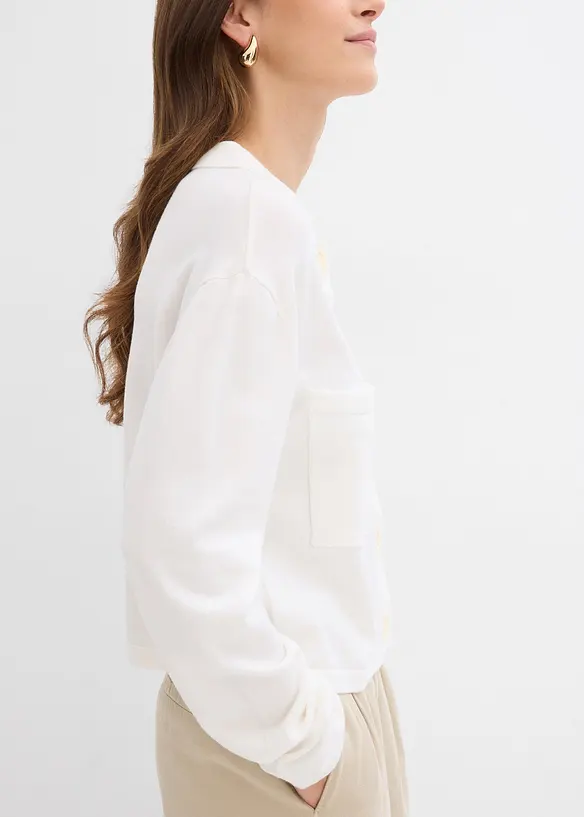 Gilet court en fine maille, bonprix