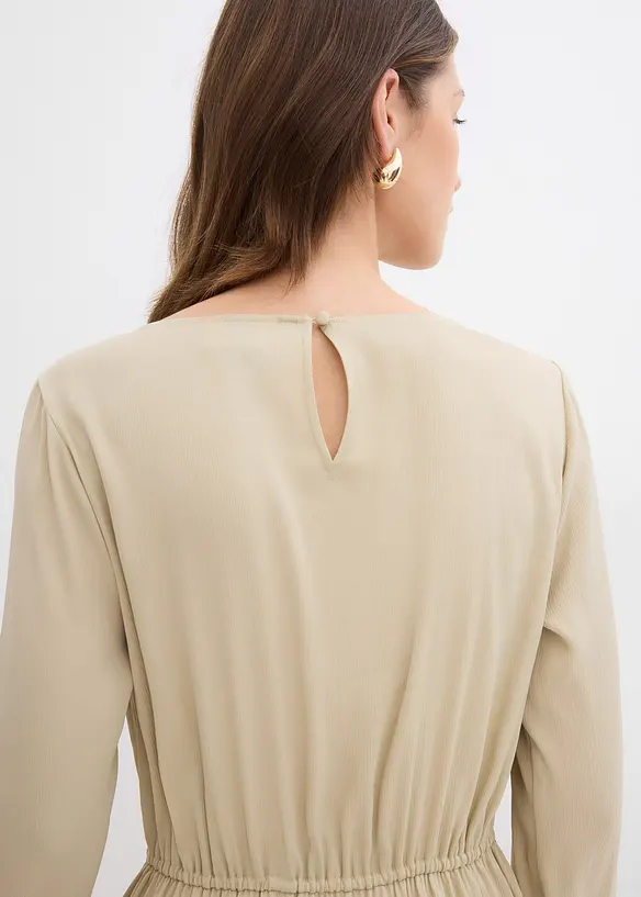 Robe midi en satin, bonprix