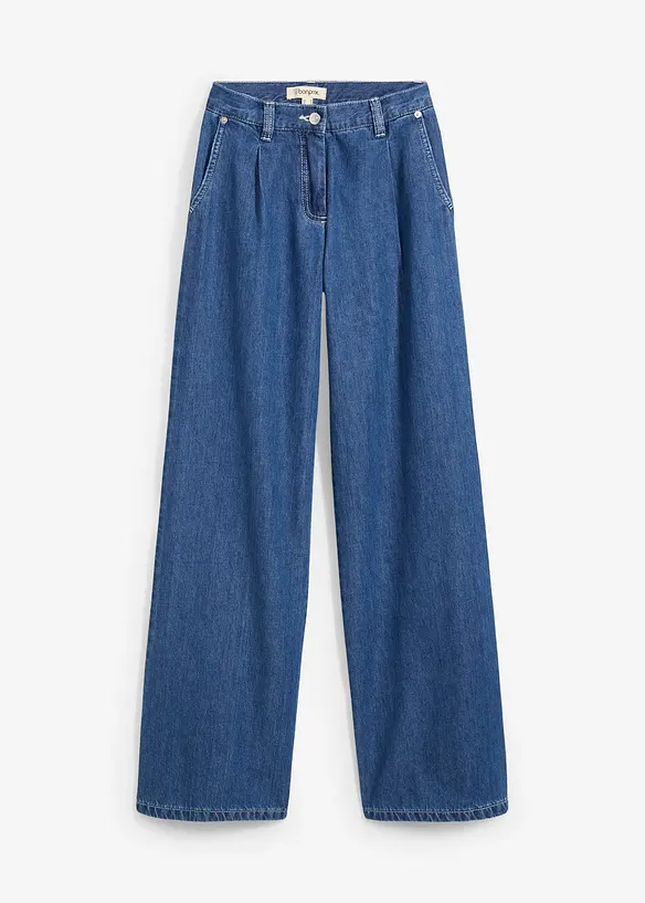 Jean large taille mi-haute, ultra doux, bonprix