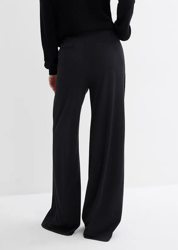 Pantalon palazzo en jersey milano confortable, bonprix