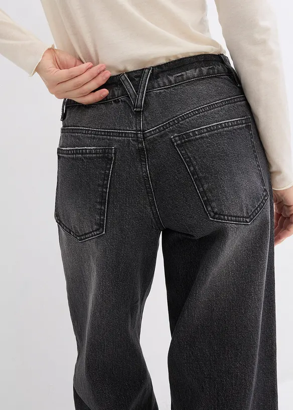 Jean large, taille mi-haute, bonprix