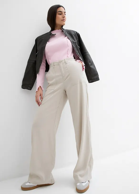 Pantalon Marlene en Lyocell fluide, bonprix