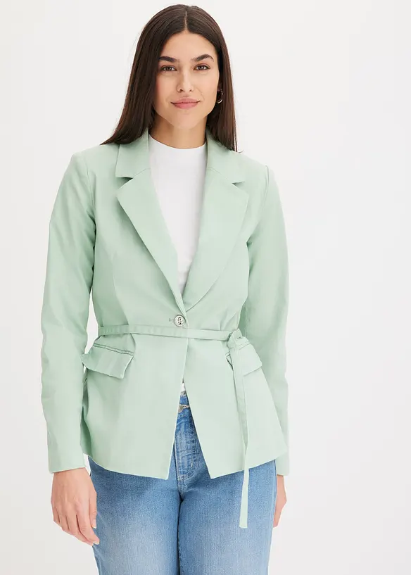 Blazer mit Bindegürtel, bonprix