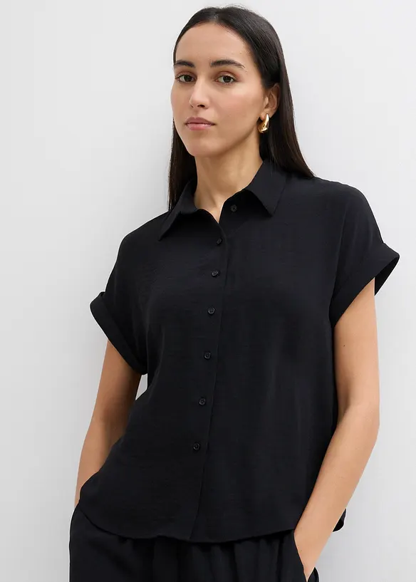 Chemisier oversize en crêpe texturé, bonprix