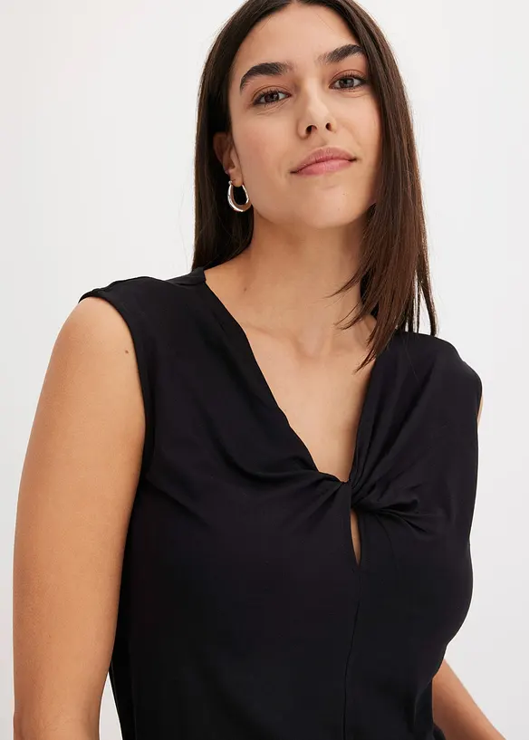Top noué en jersey, bonprix