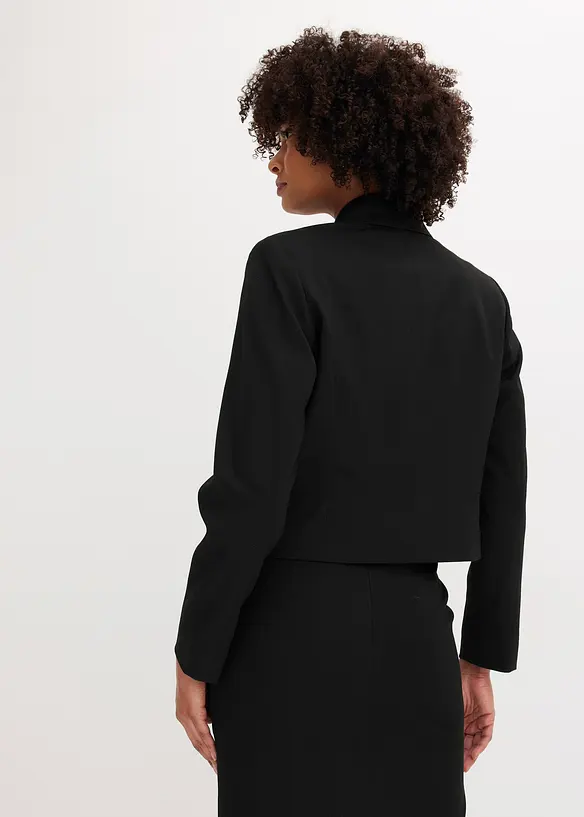 Blazer court avec boutons décoratifs, bonprix