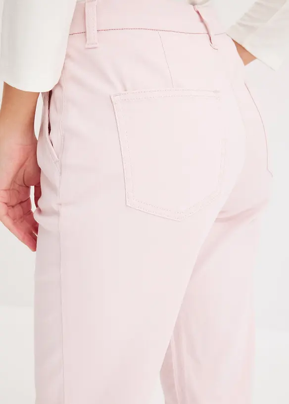 Pantalon extensible en twill avec pli, bonprix