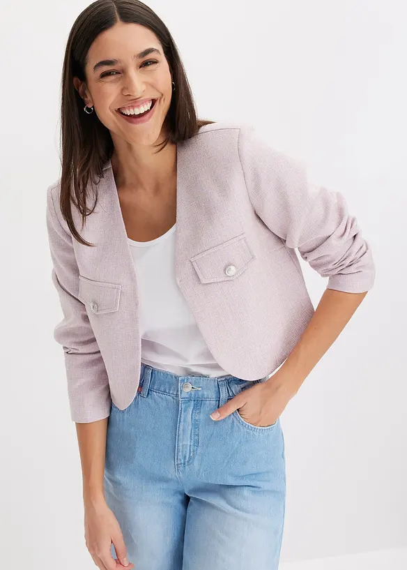 Blazer court en bouclé , bonprix