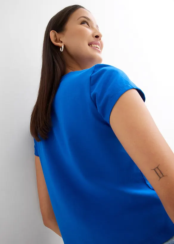 T-shirt court avec imprimé, bonprix