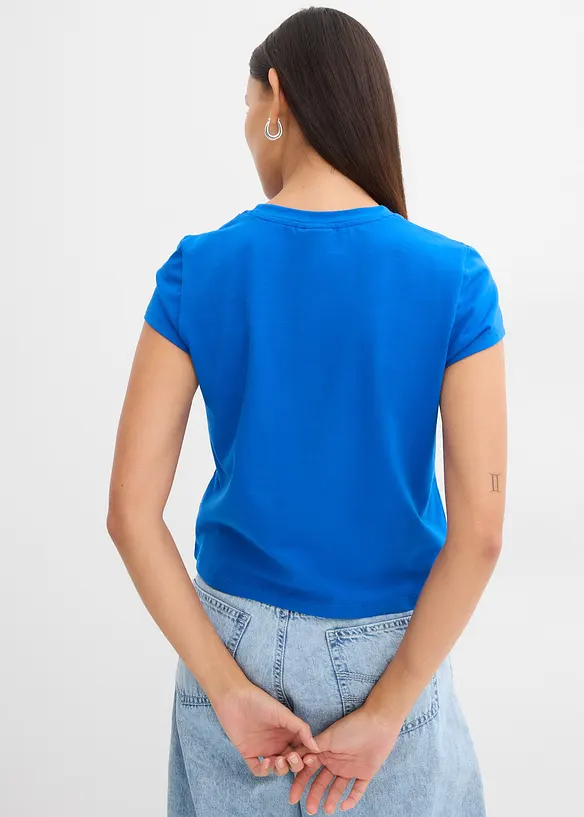 T-shirt court avec imprimé, bonprix