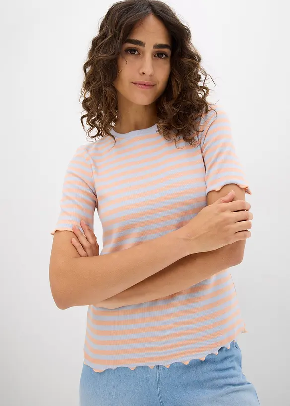 T-shirt côtelé, bonprix