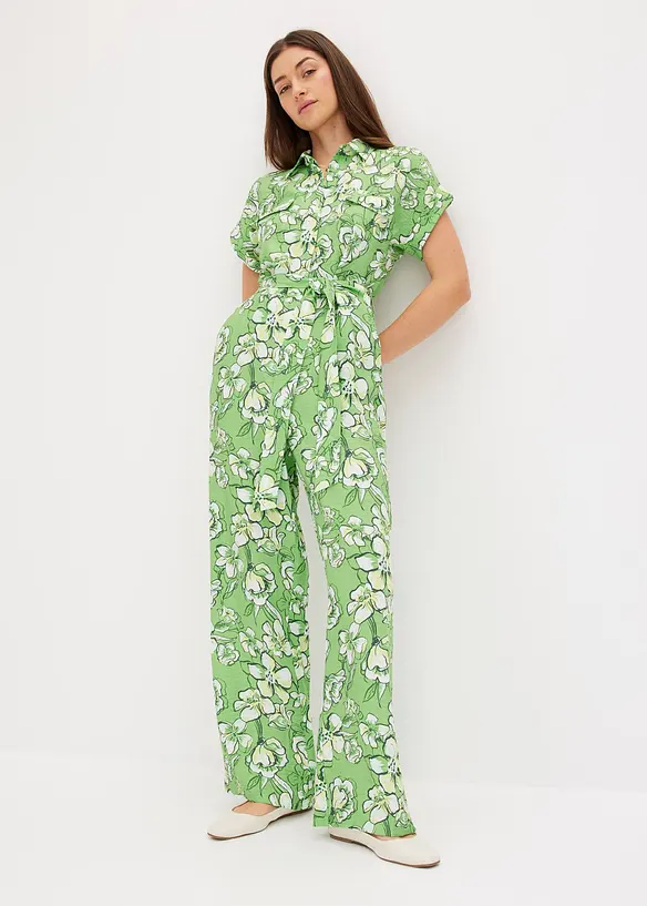 Jumpsuit aus fließendem Viskose-Mix, bonprix