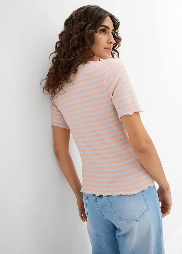 T-shirt côtelé, bonprix