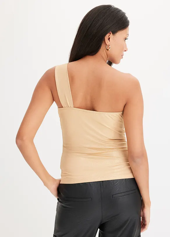T-shirt en mesh avec détails brillants, bonprix