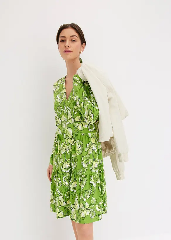 Jerseykleid aus elastischem Baumwoll-Mix, bonprix