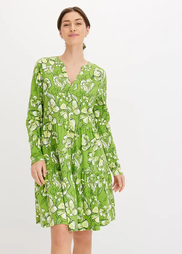 Jerseykleid aus elastischem Baumwoll-Mix, bonprix