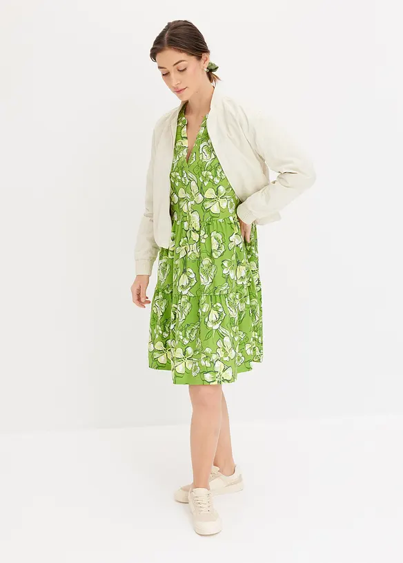 Jerseykleid aus elastischem Baumwoll-Mix, bonprix