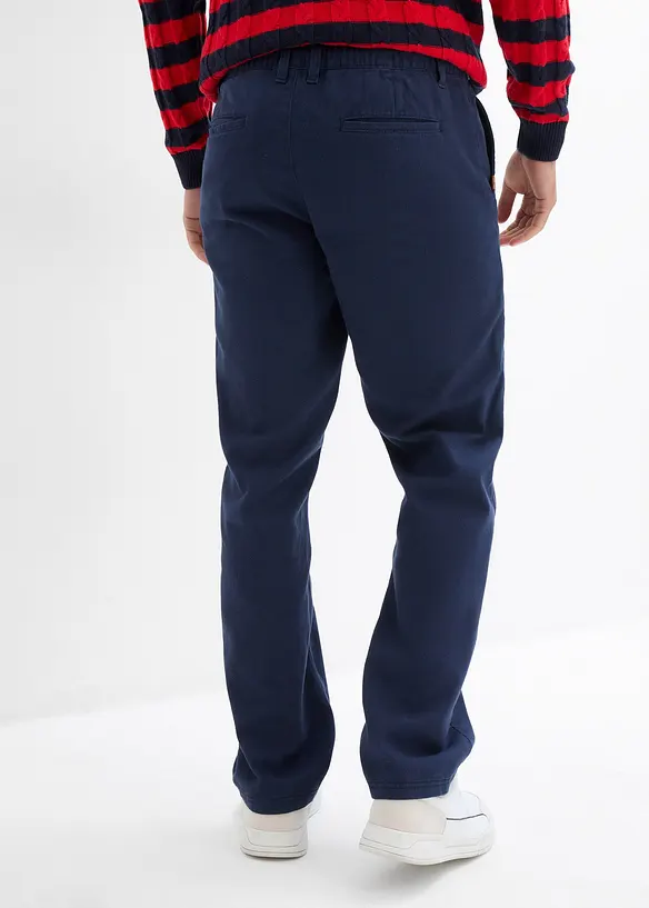 Pantalon chino droit et ample, 100% coton, bonprix