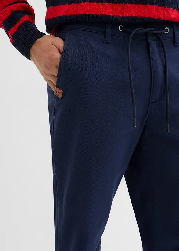 Pantalon chino droit et ample, 100% coton, bonprix