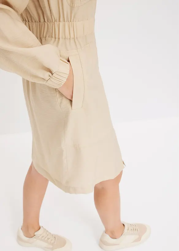 Robe-chemise en matière fine, bonprix