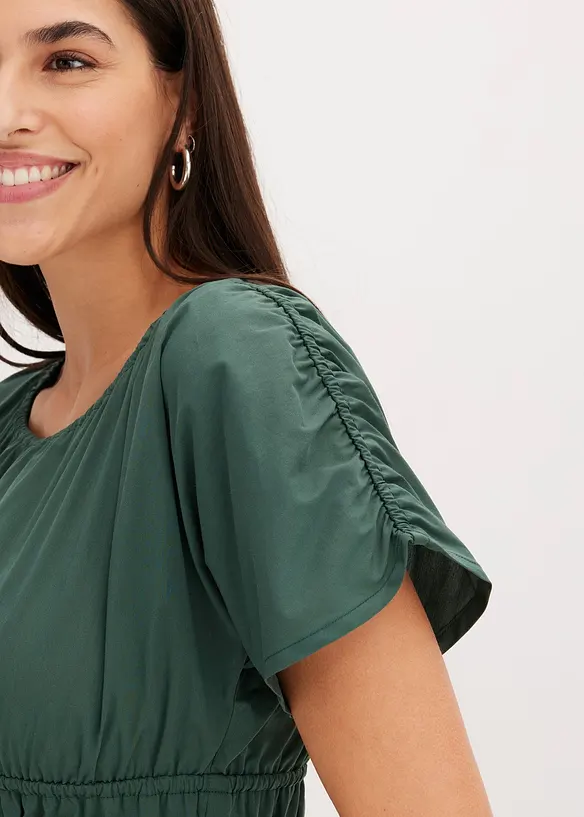 Top blouse froncé, bonprix