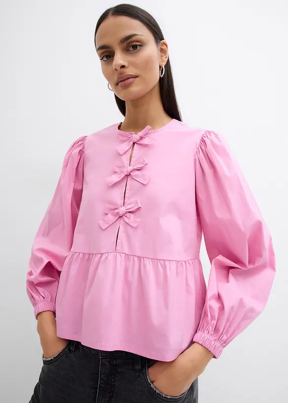 Blouse ornée de nœuds, bonprix