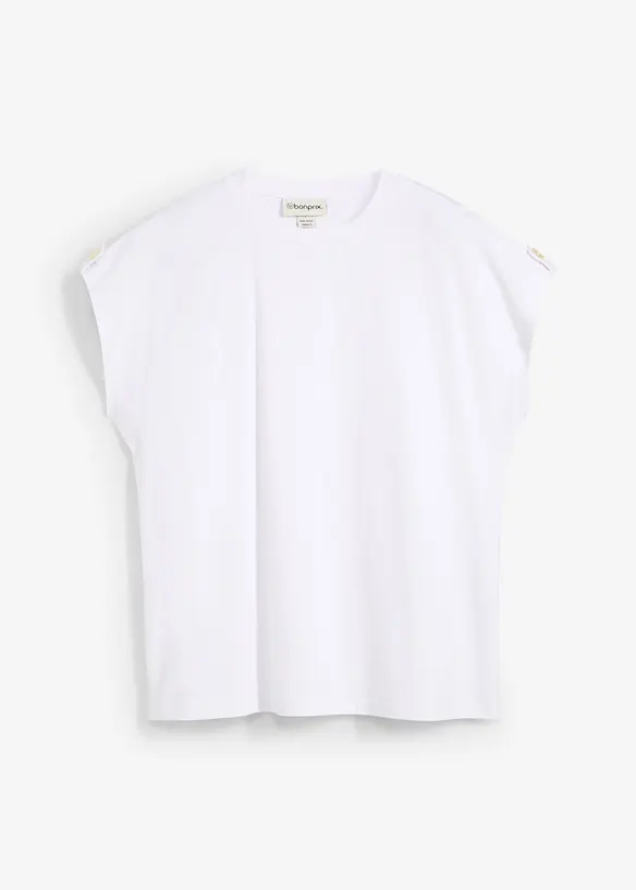 T-shirt boxy avec détail sur les manches, bonprix