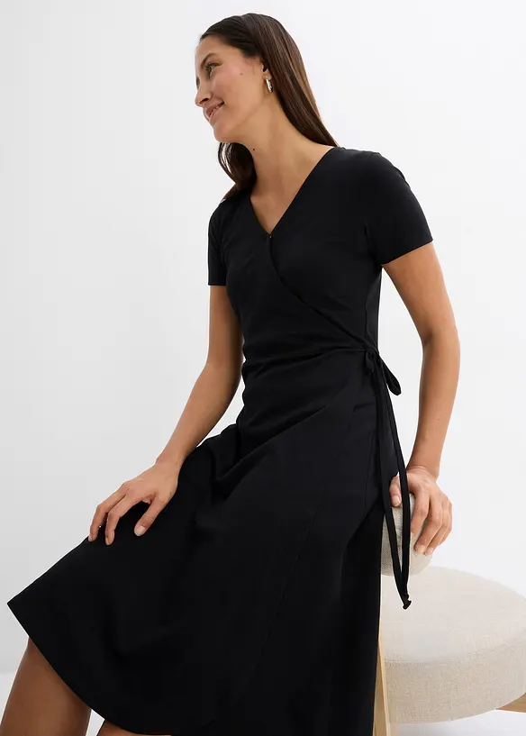 Robe en jersey, style portefeuille, bonprix