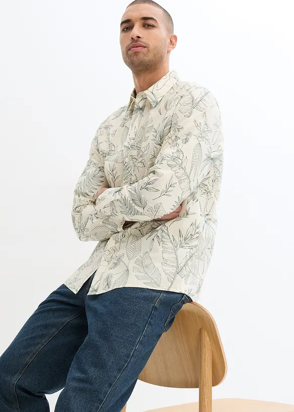 Chemise manches longues en coton, bonprix