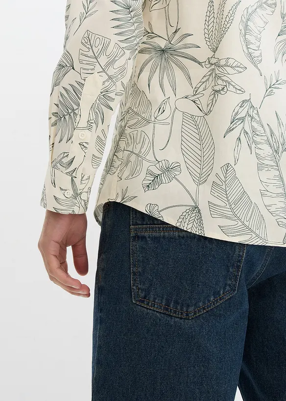 Chemise manches longues en coton, bonprix