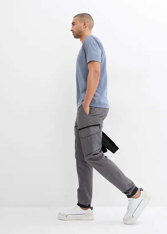 Pantalon extensible avec poches cargo, Regular, bonprix