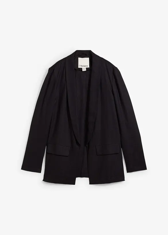 Blazer ample en mélange lin-viscose, bonprix