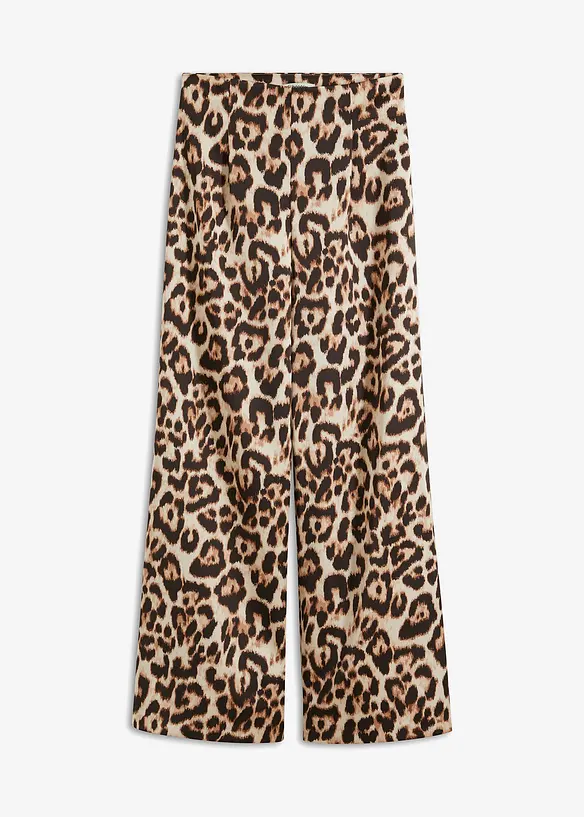 Pantalon fluide en satin brillant, bonprix