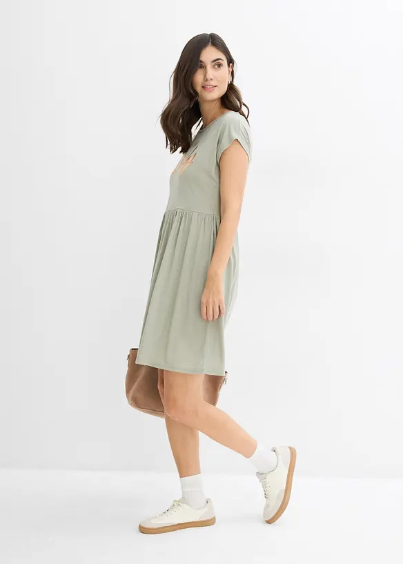 Robe en jersey imprimé, viscose mélangée, bonprix