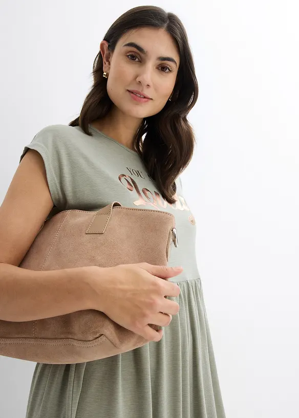 Robe en jersey imprimé, viscose mélangée, bonprix