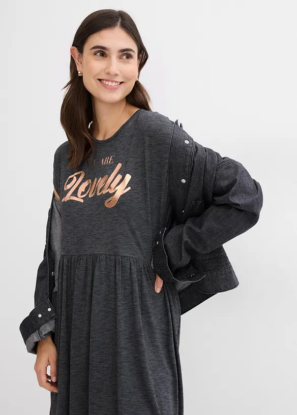 Robe en jersey imprimé, viscose mélangée, bonprix