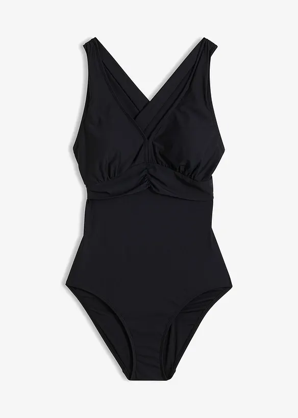 Maillot sculptant à bretelles croisées, maintien léger, bonprix