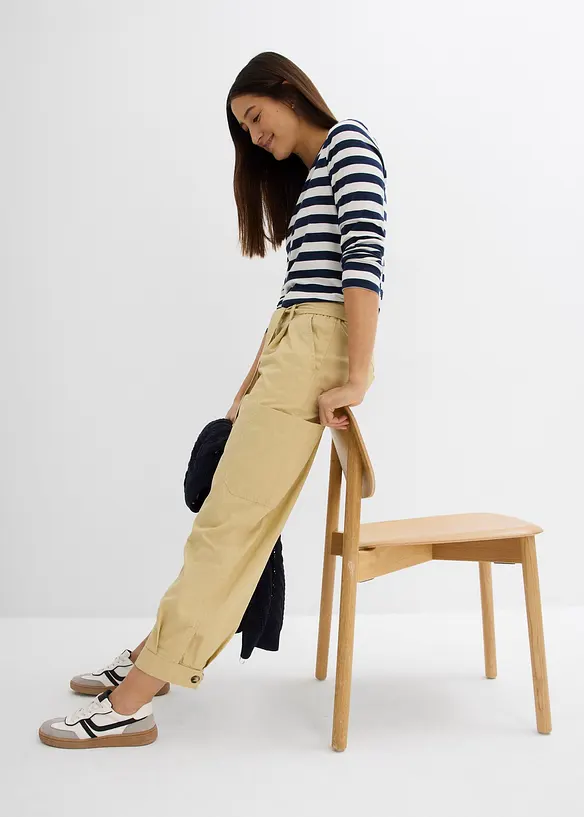 Pantalon cargo raccourci, bonprix