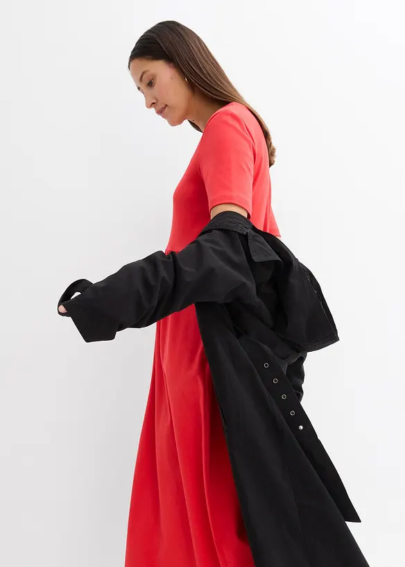 Ausgestelltes Jerseykleid aus schwerer Baumwolle, bonprix