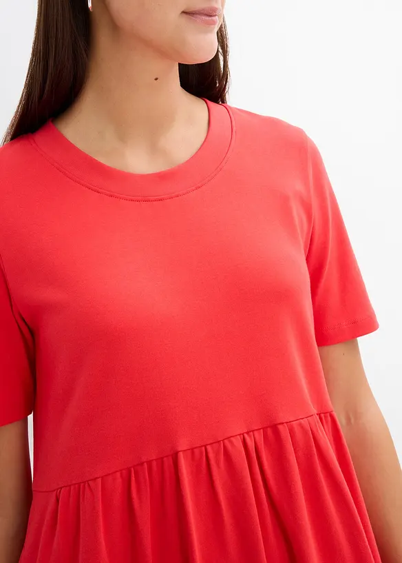Ausgestelltes Jerseykleid aus schwerer Baumwolle, bonprix
