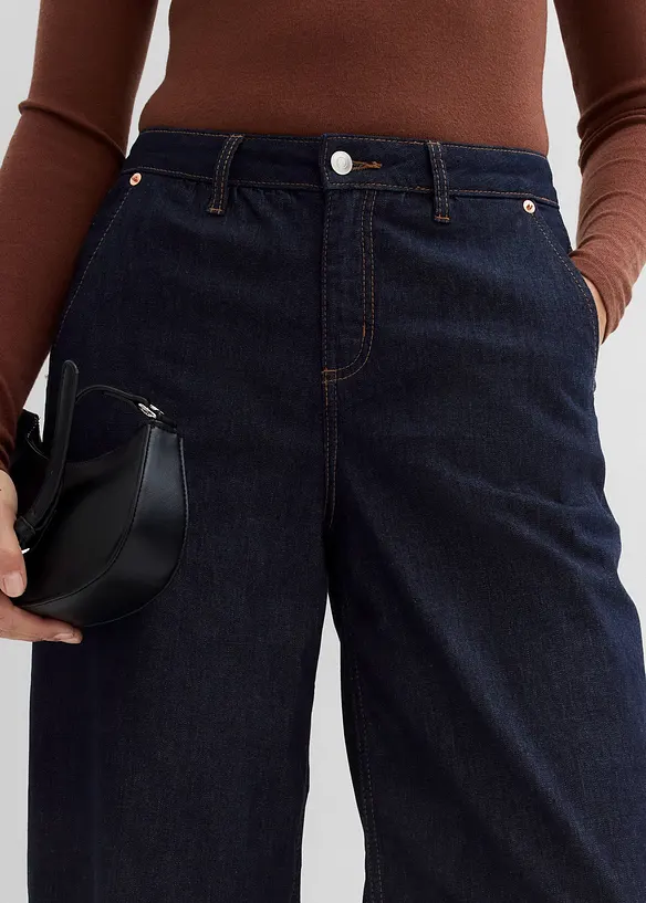 Balloon Jeans Mid Waist, cropped, bonprix
