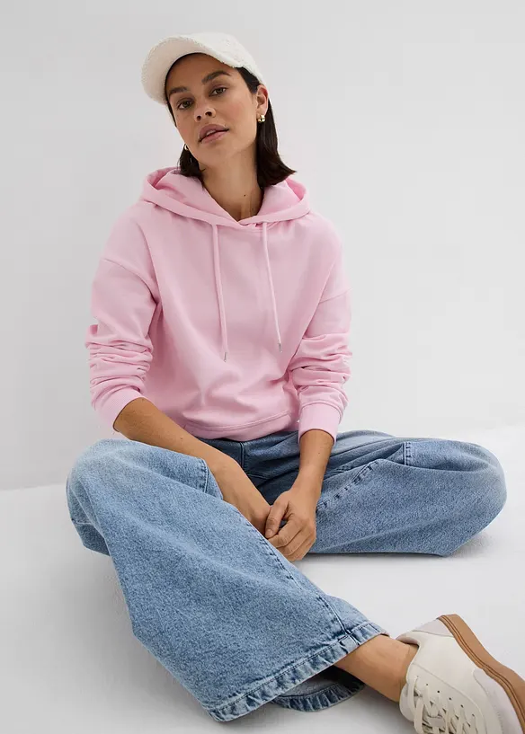 Sweat à capuche, oversize, bonprix