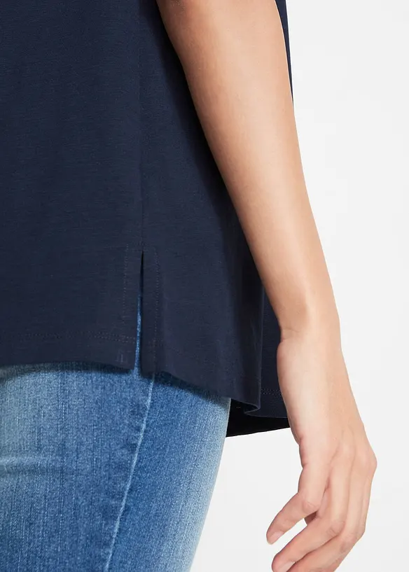 T-Shirt mit Seepferdchen Druck aus Bio-Baumwolle, bonprix