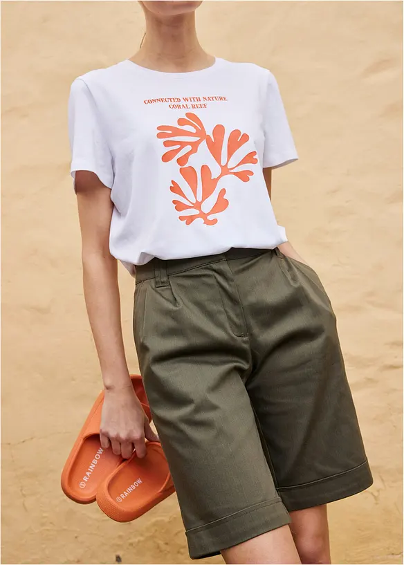 T-Shirt aus Baumwollmix, bonprix