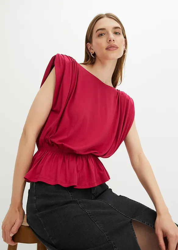 T-shirt sans manches à épaules renforcées, bonprix