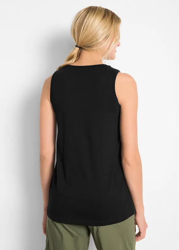 Baumwoll Longtop mit Spitze, bonprix