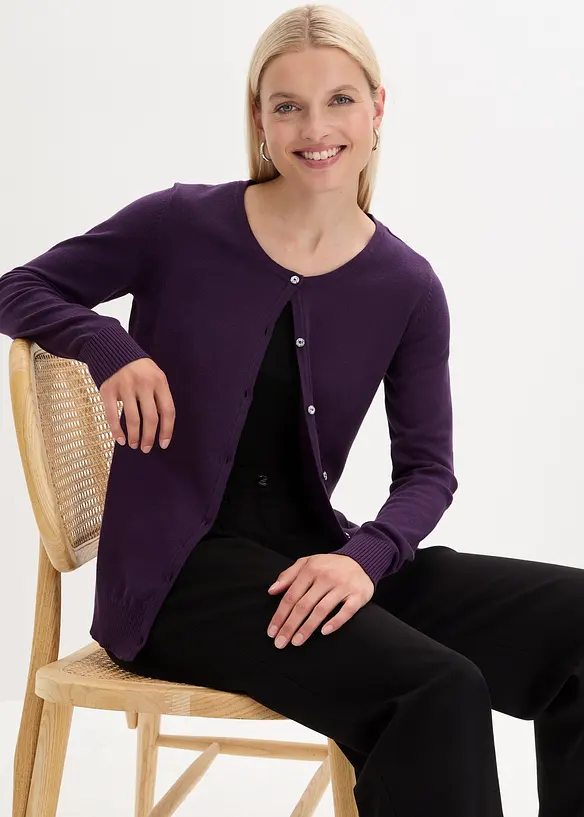 Gilet ajusté en fine maille, bonprix